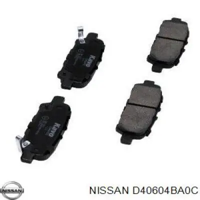 Колодки гальмові задні, дискові D40604BA0C Nissan