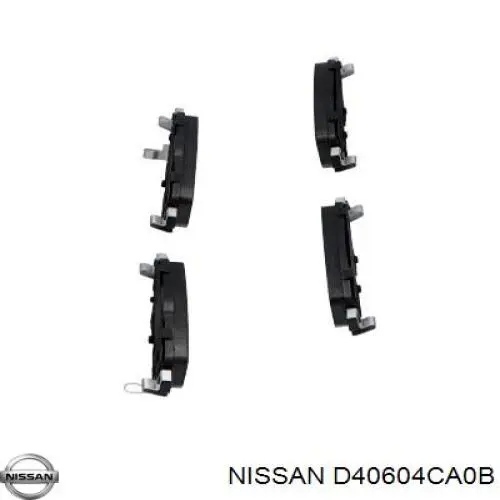 D40604CA0B Nissan/Infiniti Колодки гальмівні задні, дискові