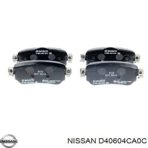 Купити D40604CA0C Nissan/Infiniti Задні колодки