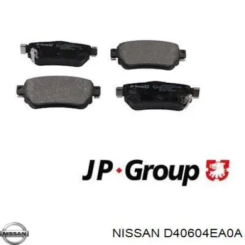 Задні гальмівні колодки D40604EA0A Nissan/Infiniti