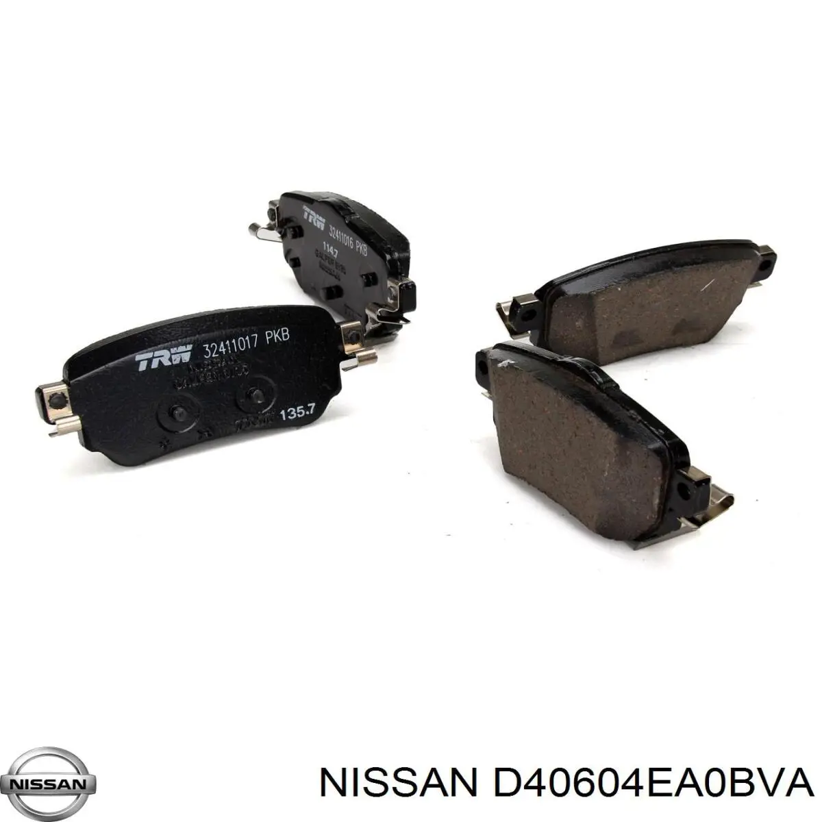Задні гальмівні колодки D40604EA0BVA Nissan/Infiniti