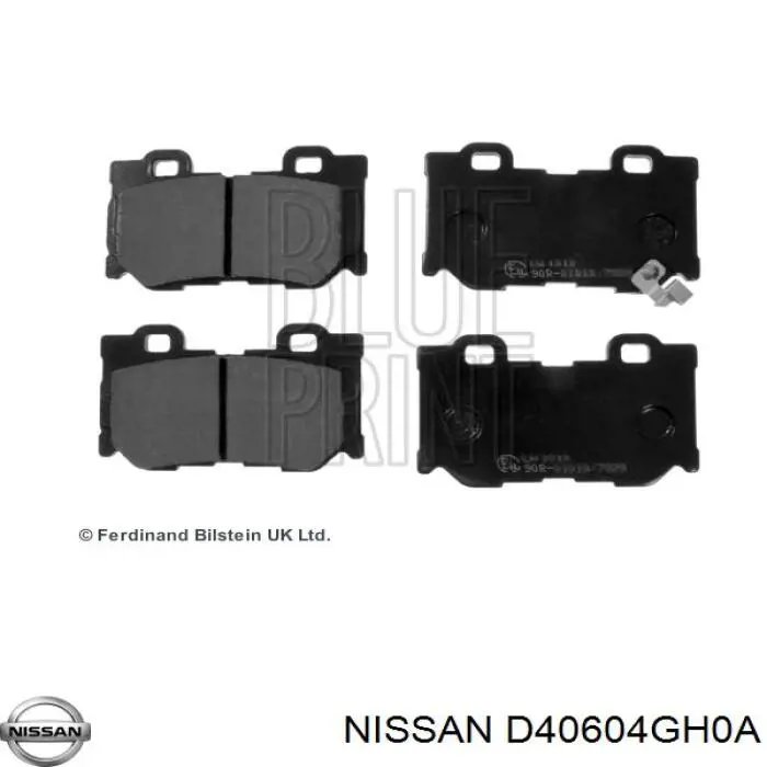 Задні гальмівні колодки Nissan/Infiniti D40604GH0A ціна, від 30.40 USD