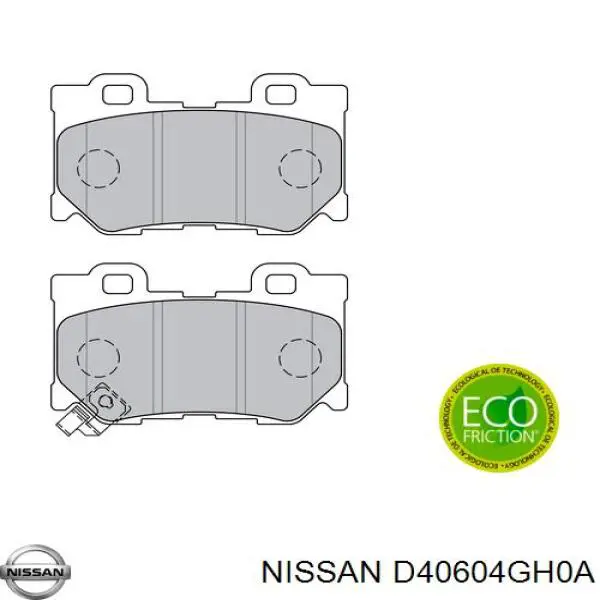 Купити D40604GH0A Nissan/Infiniti Задні колодки