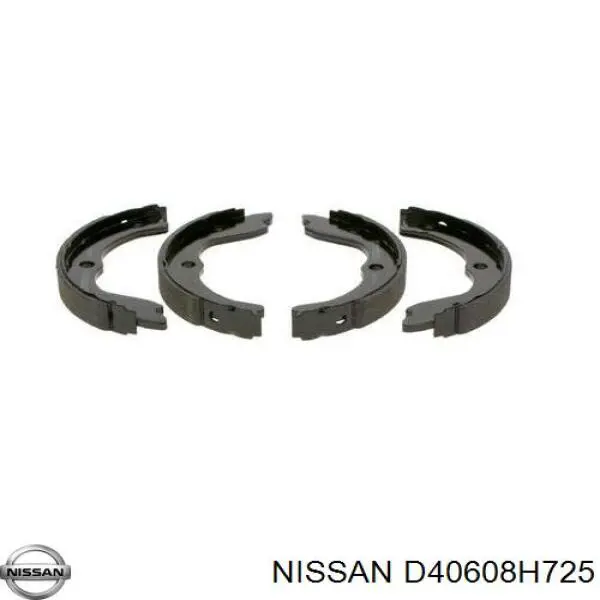 D40608H725 Nissan колодки ручника/стоянкового гальма