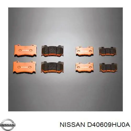 Задні гальмівні колодки D40609HU0A Nissan/Infiniti