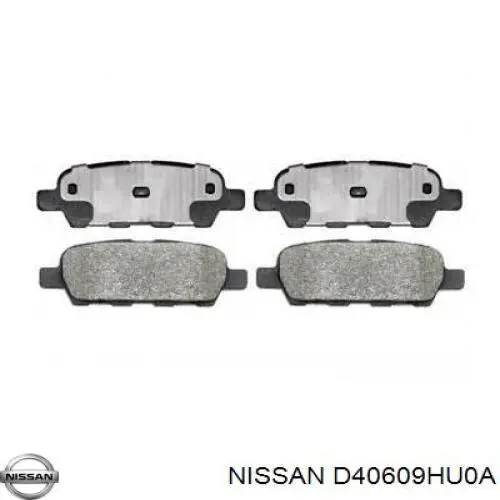 Задні дискові колодки Nissan/Infiniti D40609HU0A