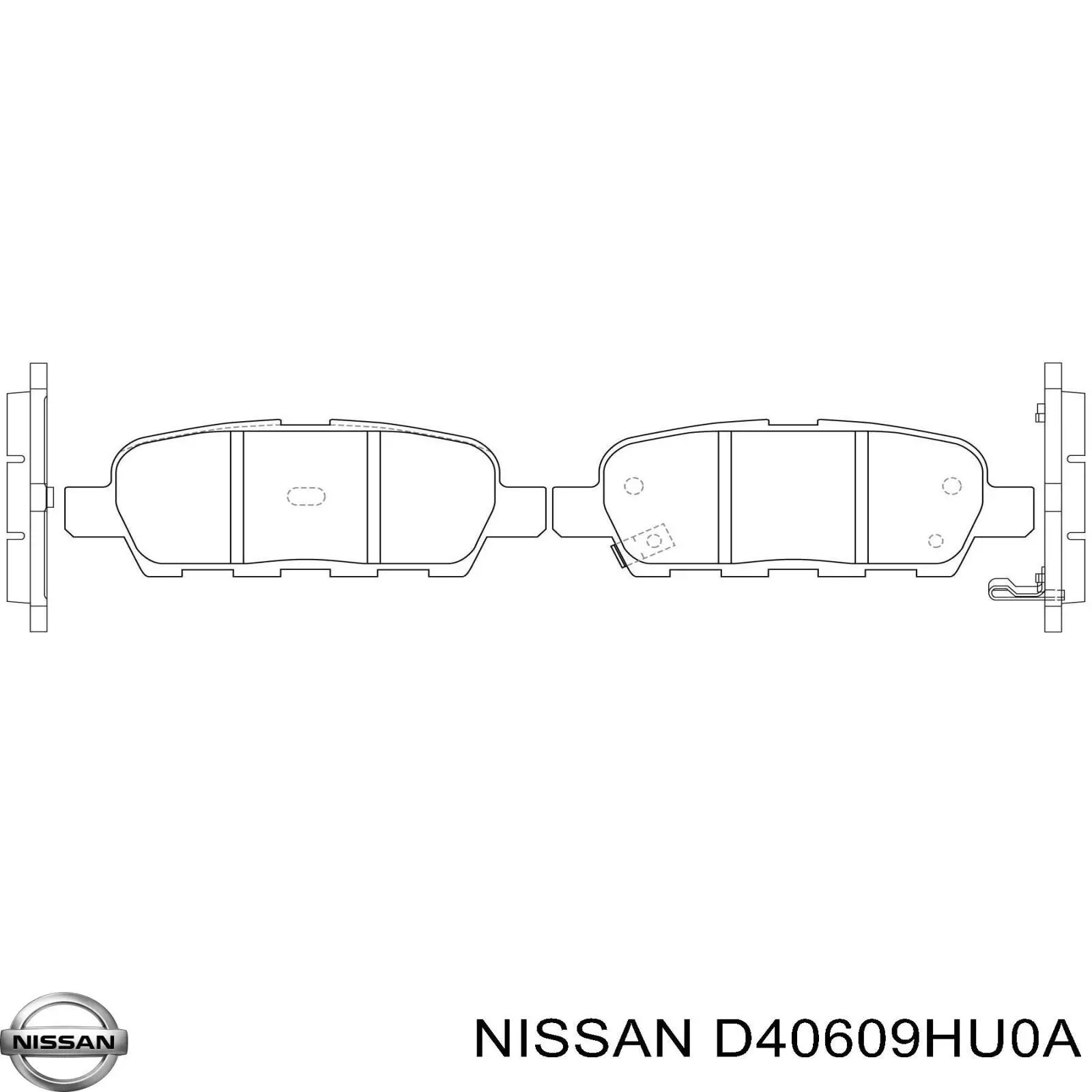 Купити D40609HU0A Nissan/Infiniti Задні колодки