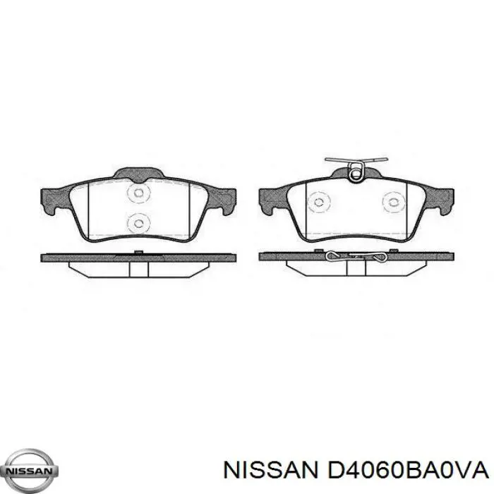 Купити D4060BA0VA Nissan/Infiniti Задні колодки