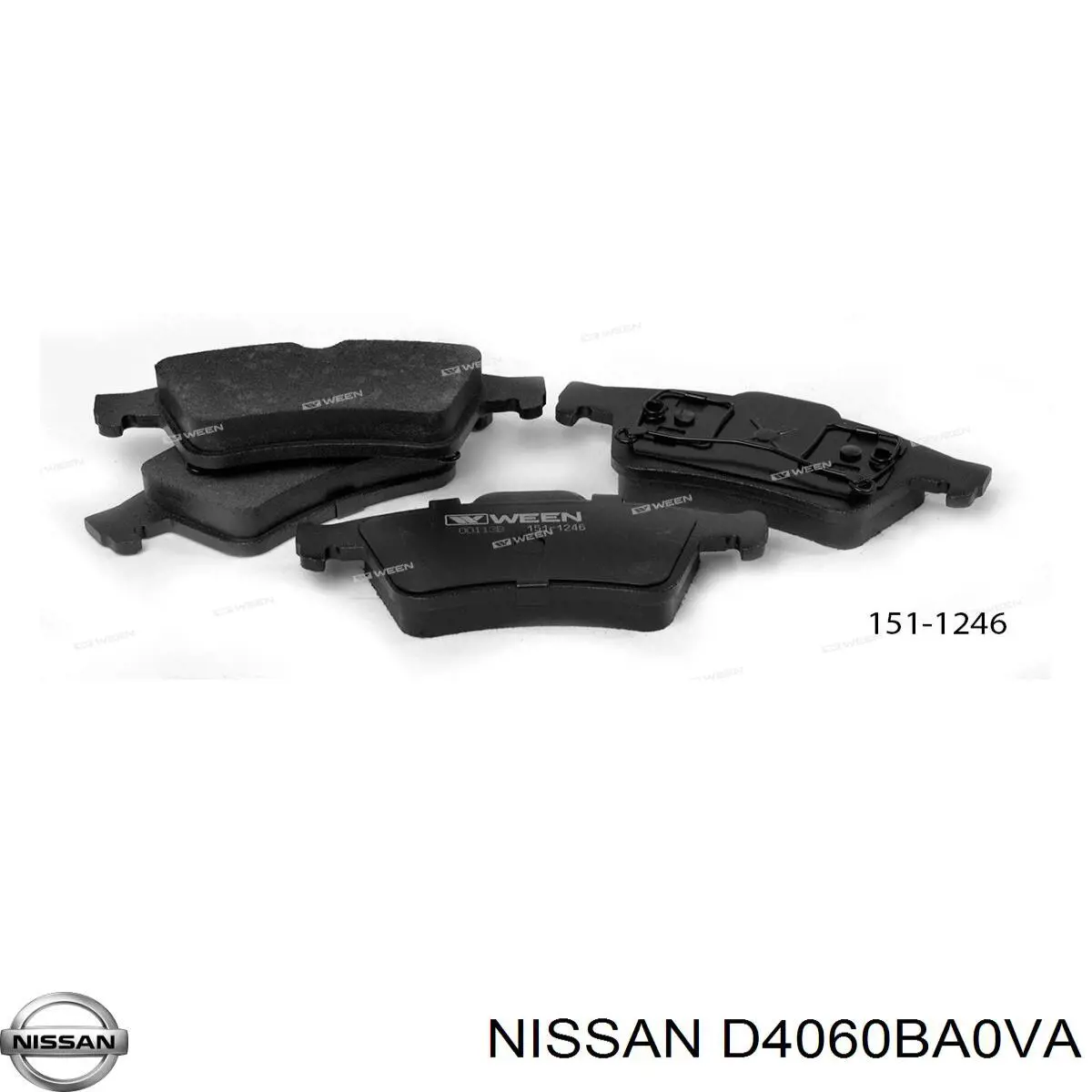 Задні гальмівні колодки Nissan/Infiniti D4060BA0VA ціна, від 14.01 USD