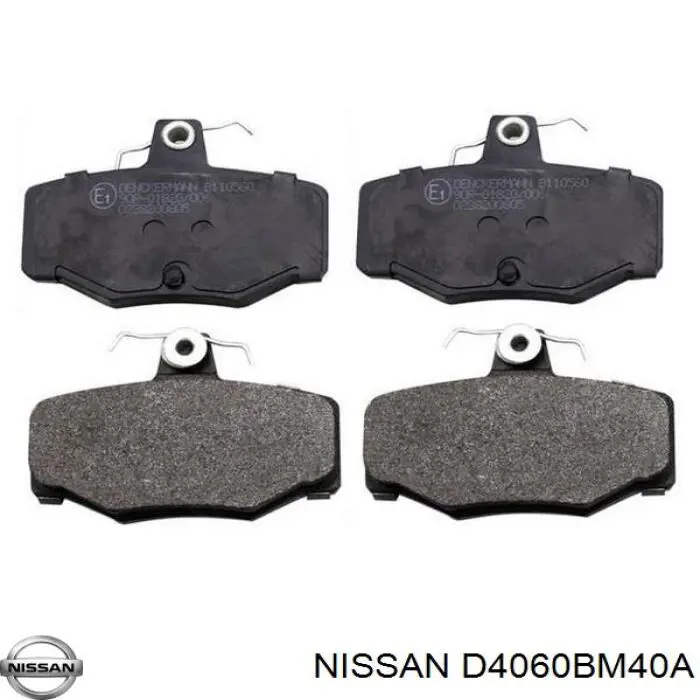 Задні гальмівні колодки Nissan/Infiniti D4060BM40A ціна, від 15.14 USD