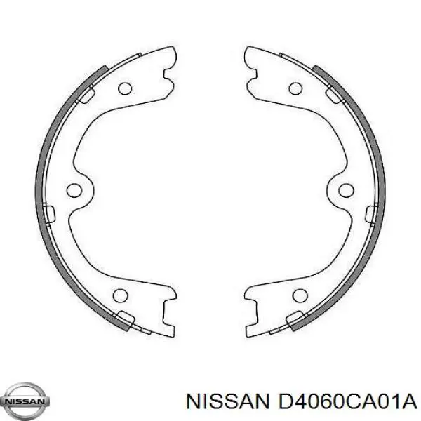 Колодки ручника / стоянкового гальма Nissan/Infiniti D4060CA01A ціна, від 24.45 USD