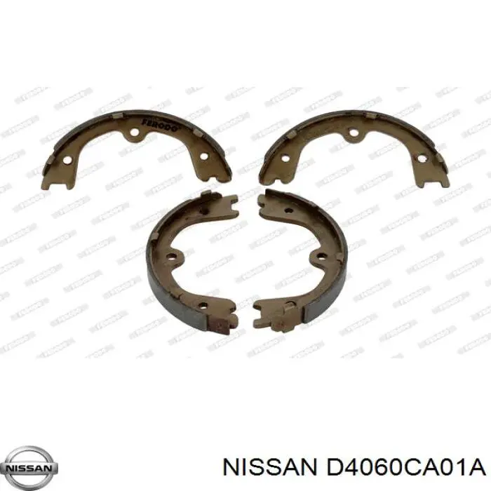 D4060CA01A Nissan колодки ручника/стоянкового гальма