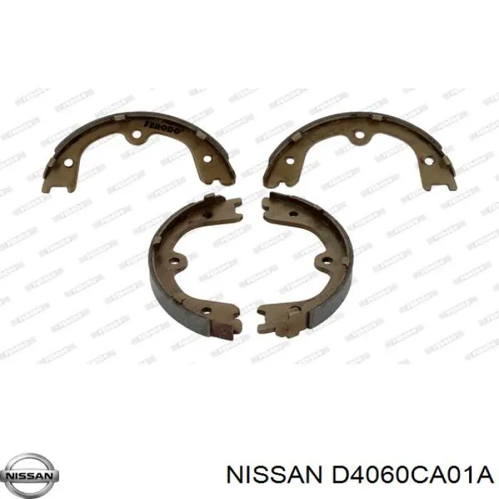 Колодки ручника/стоянкового гальма D4060CA01A Nissan