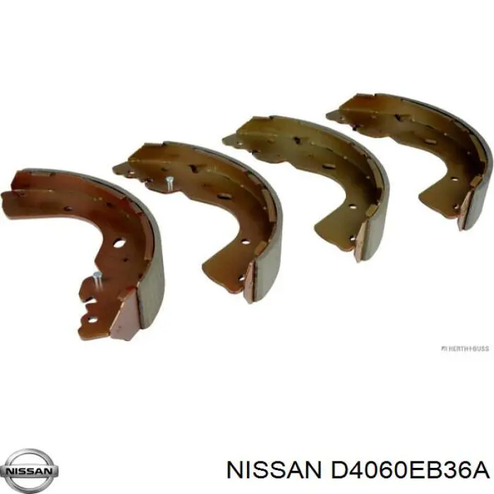 Колодки гальмові задні, барабанні Nissan/Infiniti D4060EB36A ціна, від 49.48 USD