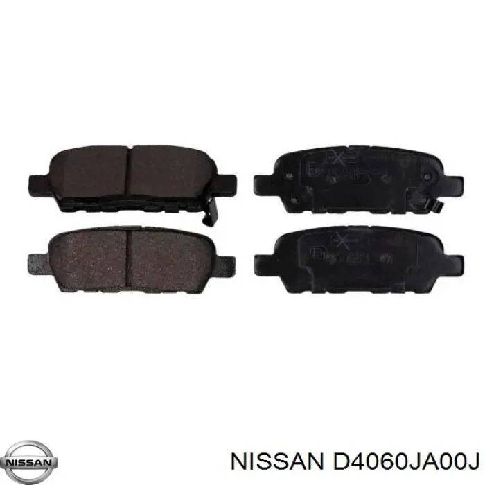 D4060JA00J Nissan/Infiniti Колодки гальмівні задні, дискові
