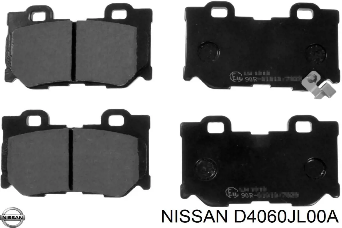 D4060JL00A Nissan колодки гальмові задні, дискові