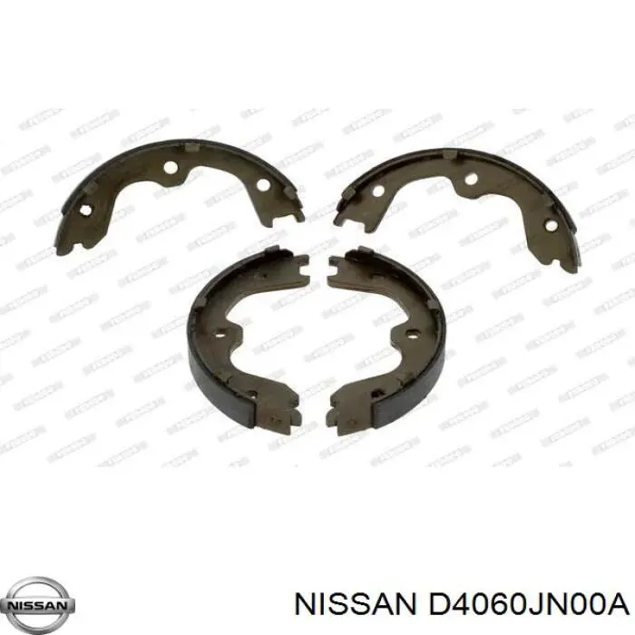 D4060JN00A Nissan колодки ручника/стоянкового гальма