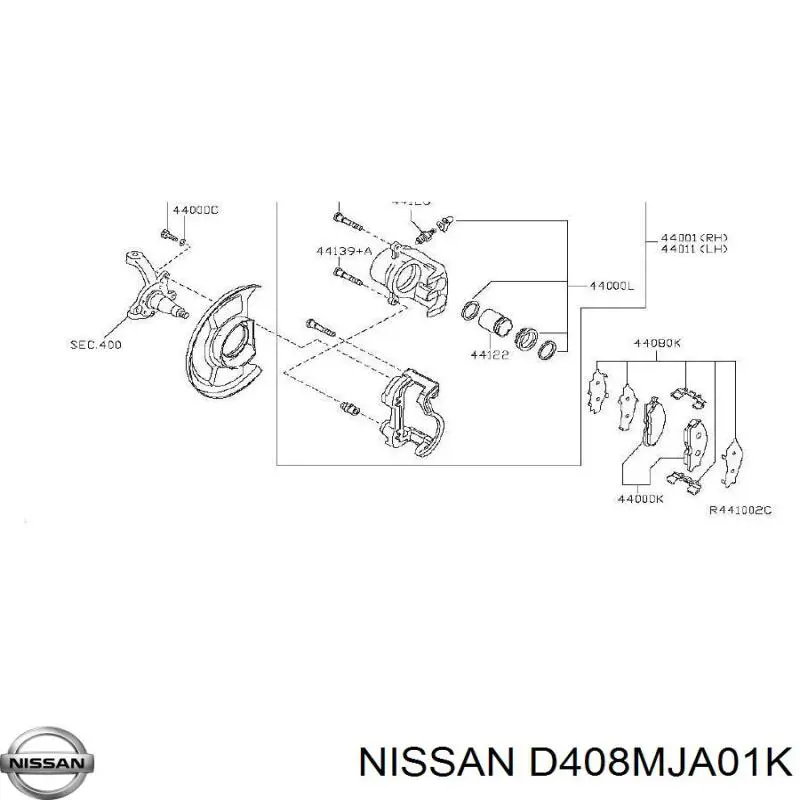  Nissan/Infiniti D408MJA01K ціна, від 76.04 USD