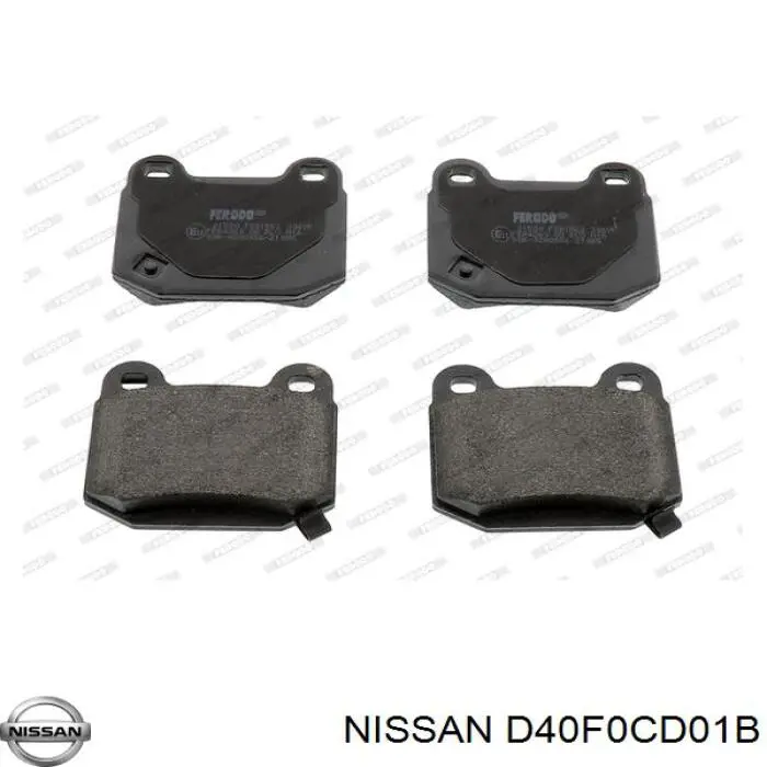 Задні гальмівні колодки D40F0CD01B Nissan/Infiniti