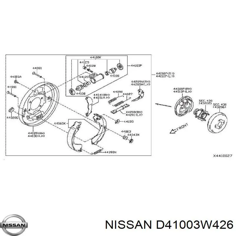  Nissan/Infiniti D41003W426 ціна, від 15.60 USD