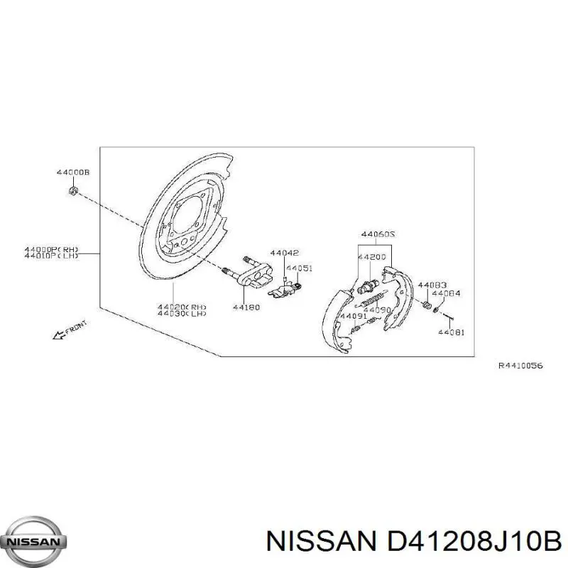  Nissan/Infiniti D41208J10B ціна, від 42.36 USD