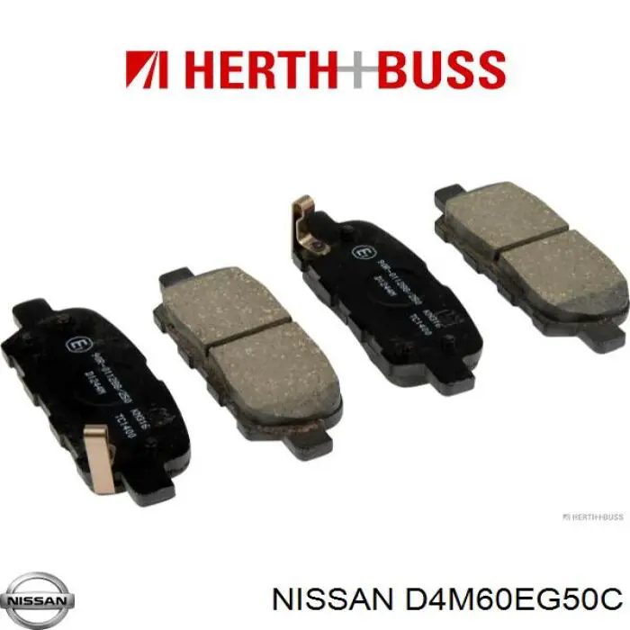 Купити D4M60EG50C Nissan/Infiniti Задні колодки