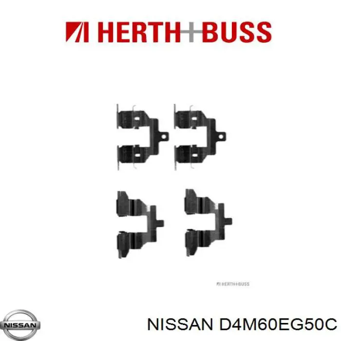 Задні гальмівні колодки D4M60EG50C Nissan/Infiniti