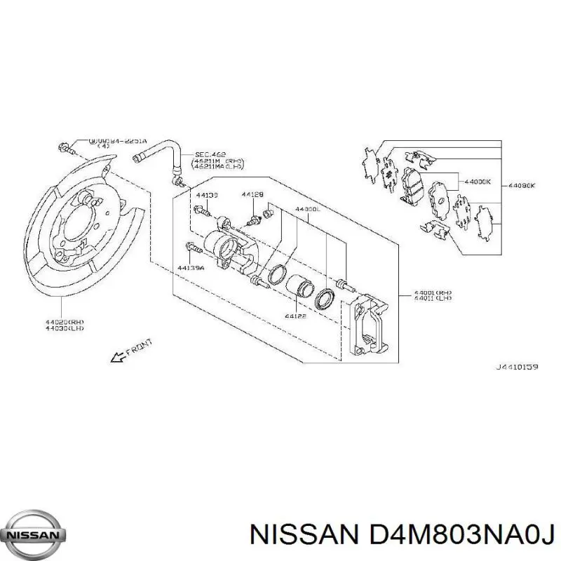  D4M803NA0J Nissan