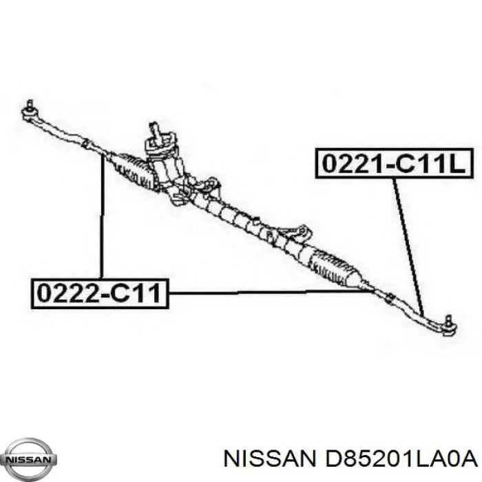 Купити 0221Z62LH Febest Рульовий наконечник