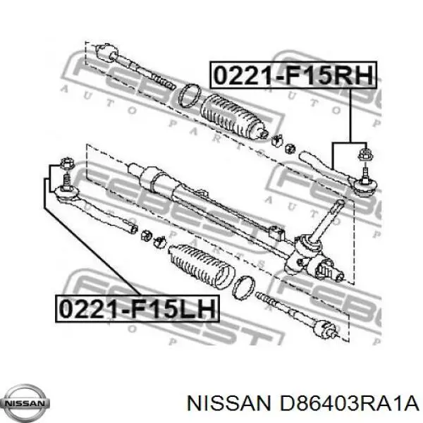 Накінечник рульової тяги, зовнішній D86403RA1A Nissan