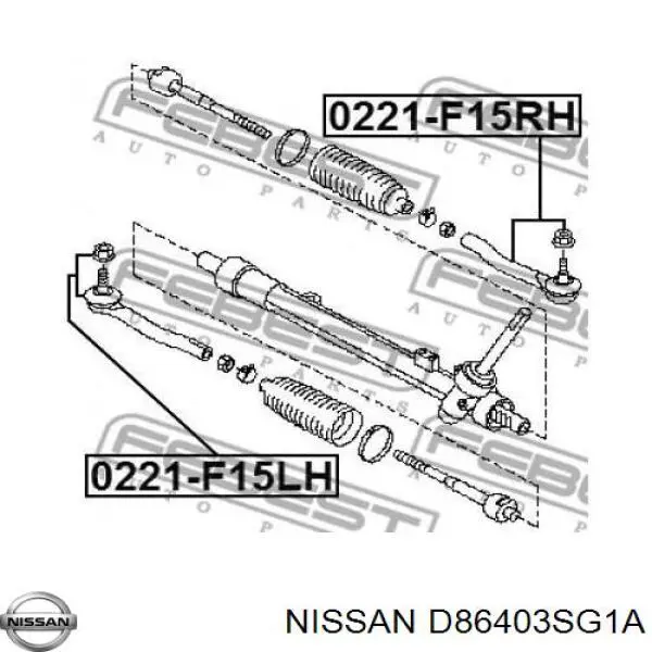 Купити D86403SG1A Nissan/Infiniti Рульовий наконечник