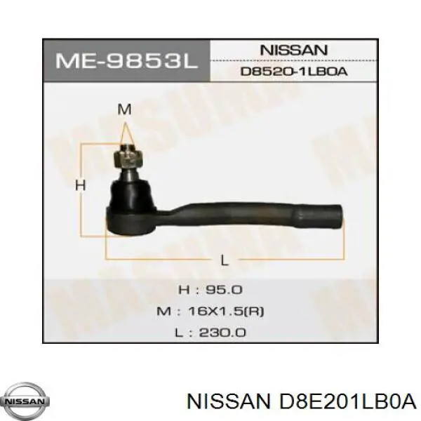 Наконечник рульовий Tenacity ATENI1144 ціна, від 16.22 USD