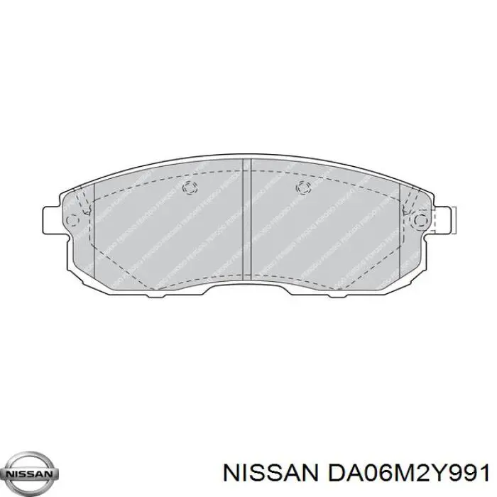 Купити DA06M2Y991 Nissan/Infiniti Колодки гальмівні передні, дискові