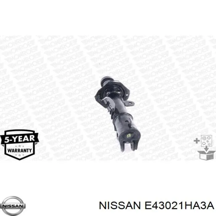 Амортизатор передній, правий E43021HA3A Nissan