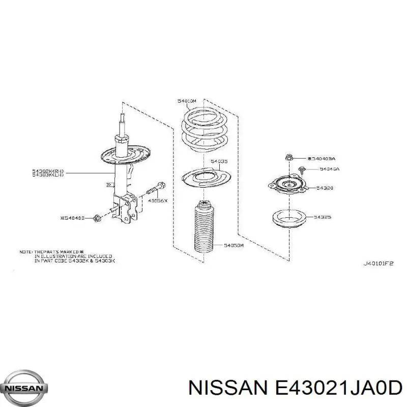  E43021JA0D Nissan