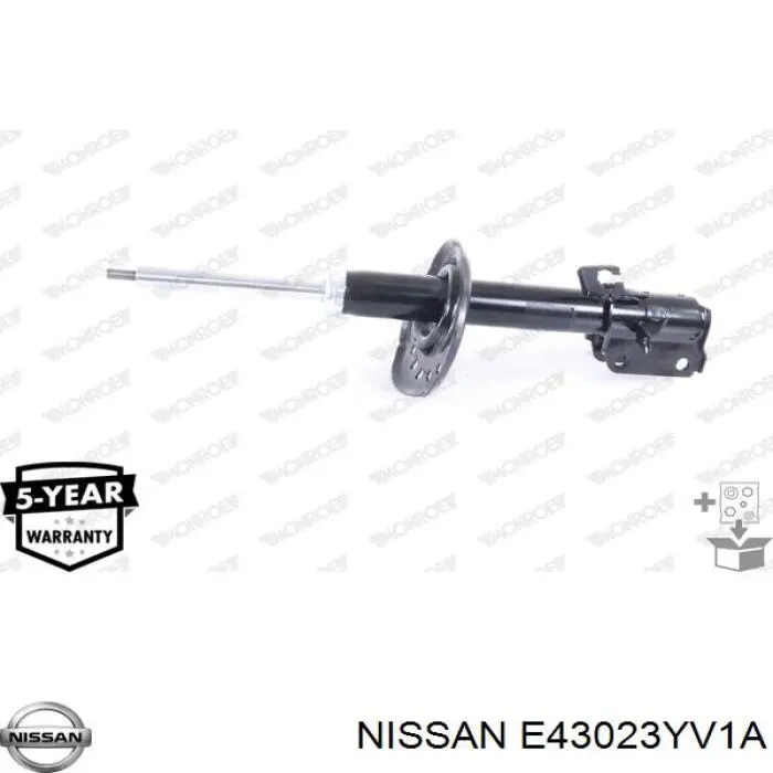 Амортизатор передній, правий E43023YV1A Nissan/Infiniti