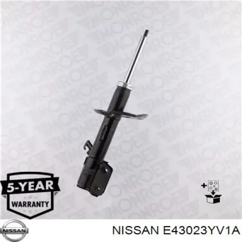 Амортизатор передній, правий Nissan/Infiniti E43023YV1A ціна, від 93.23 USD