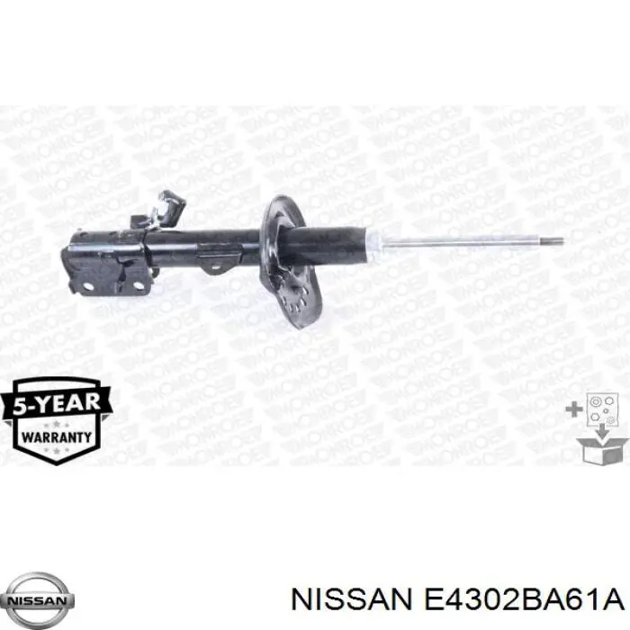 Амортизатор передній, правий Nissan/Infiniti E4302BA61A ціна, від 46.91 USD