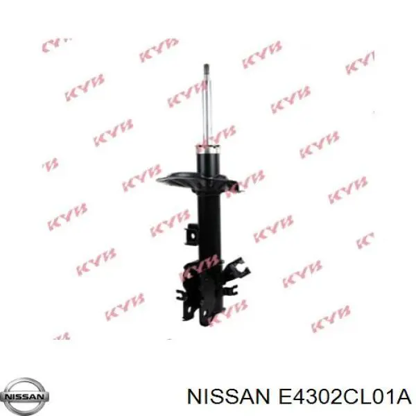 Амортизатор передній, правий Nissan/Infiniti E4302CL01A ціна, від 59.55 USD