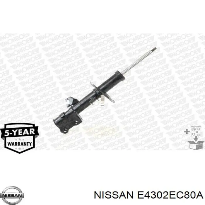 Амортизатор передній, правий Nissan/Infiniti E4302EC80A ціна, від 36.08 USD