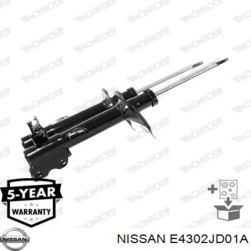 Купити E4302JD01A Nissan/Infiniti Амортизатор передній, правий