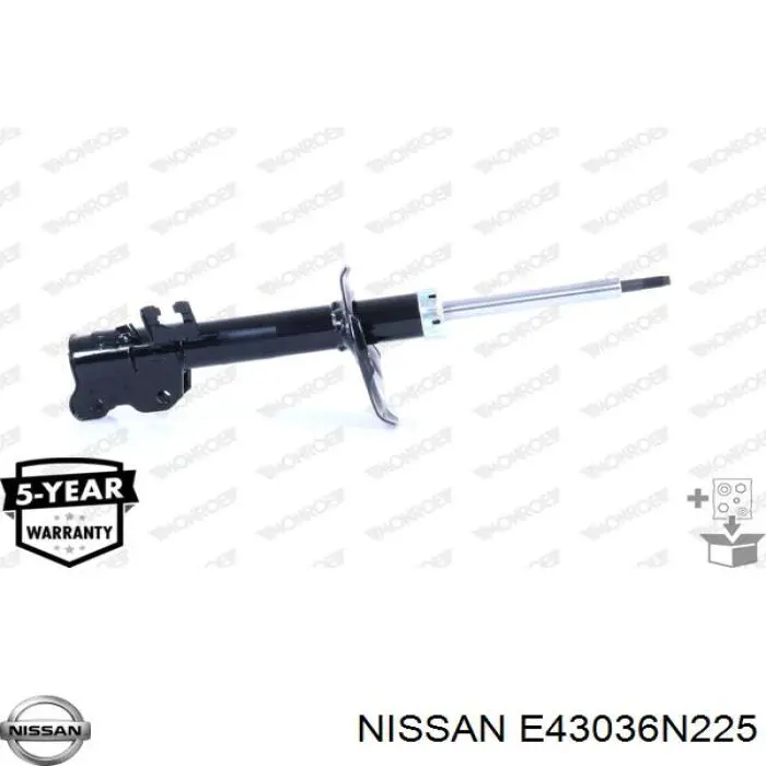 Амортизатор передньої підвіски, лівий Nissan/Infiniti E43036N225 ціна, від 52.30 USD