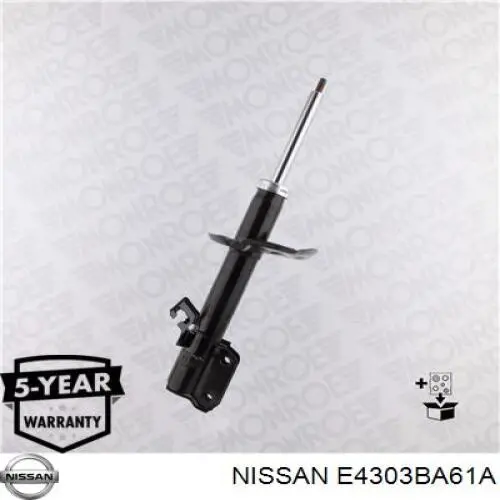 Купити E4303BA61A Nissan/Infiniti Амортизатора передній лівий