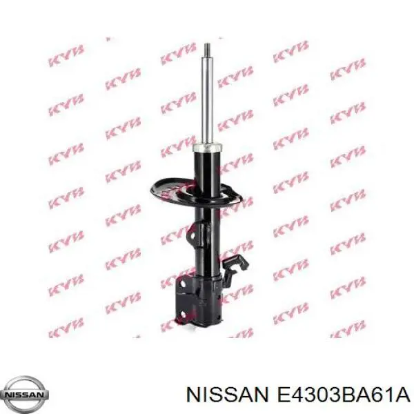 Амортизатор передньої підвіски, лівий Nissan/Infiniti E4303BA61A ціна, від 42.87 USD