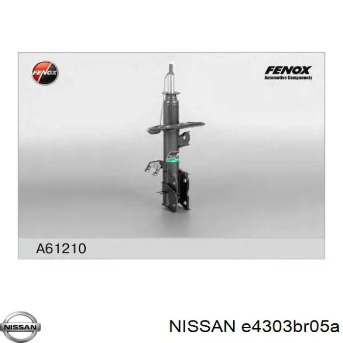 Амортизатор передньої підвіски, лівий Nissan/Infiniti E4303BR05A ціна, від 67.71 USD