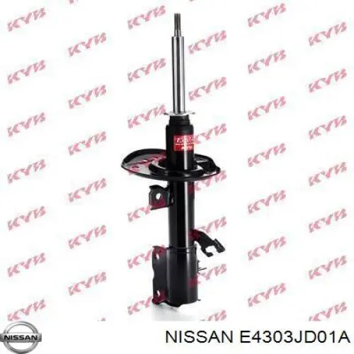 Амортизатор передньої підвіски, лівий Nissan/Infiniti E4303JD01A ціна, від 36.58 USD