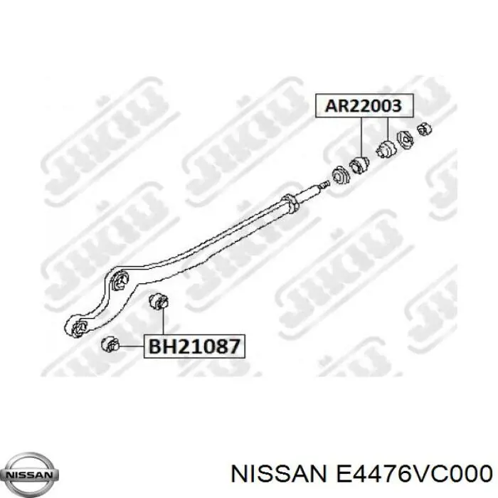 Купити E4476VC000 Nissan/Infiniti Сайлентблок передньої підвіски