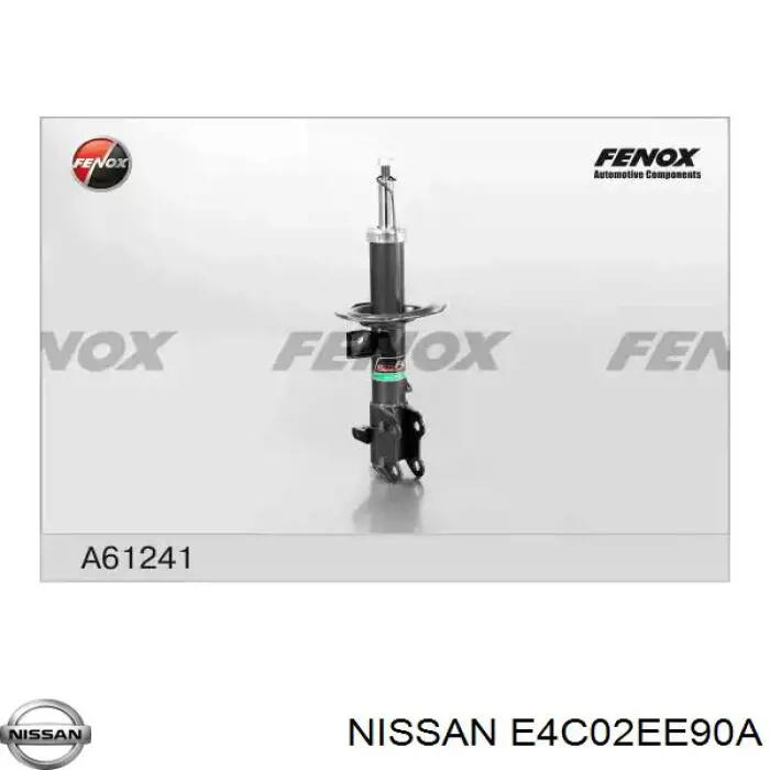 Амортизатор передній, правий Nissan/Infiniti E4C02EE90A ціна, від 35.90 USD