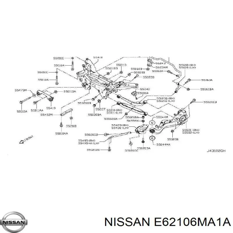 E62106MA1A Nissan/Infiniti 