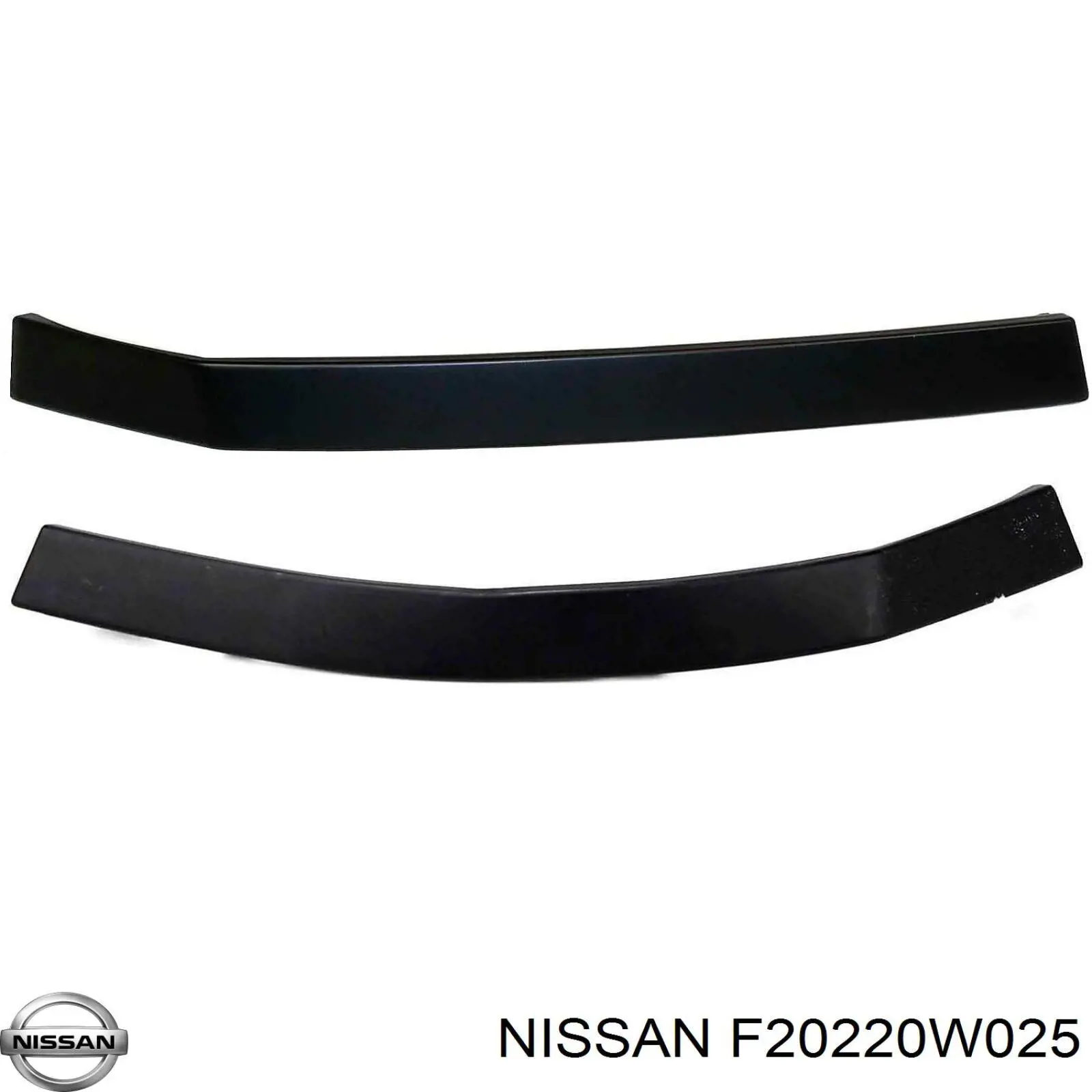 620220W001 Nissan накладка бампера переднього, центральна